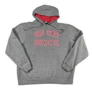 Ohio State Buckeyes Hoodie Mens XL Grey Embroidered Pullover w/ Drawstring